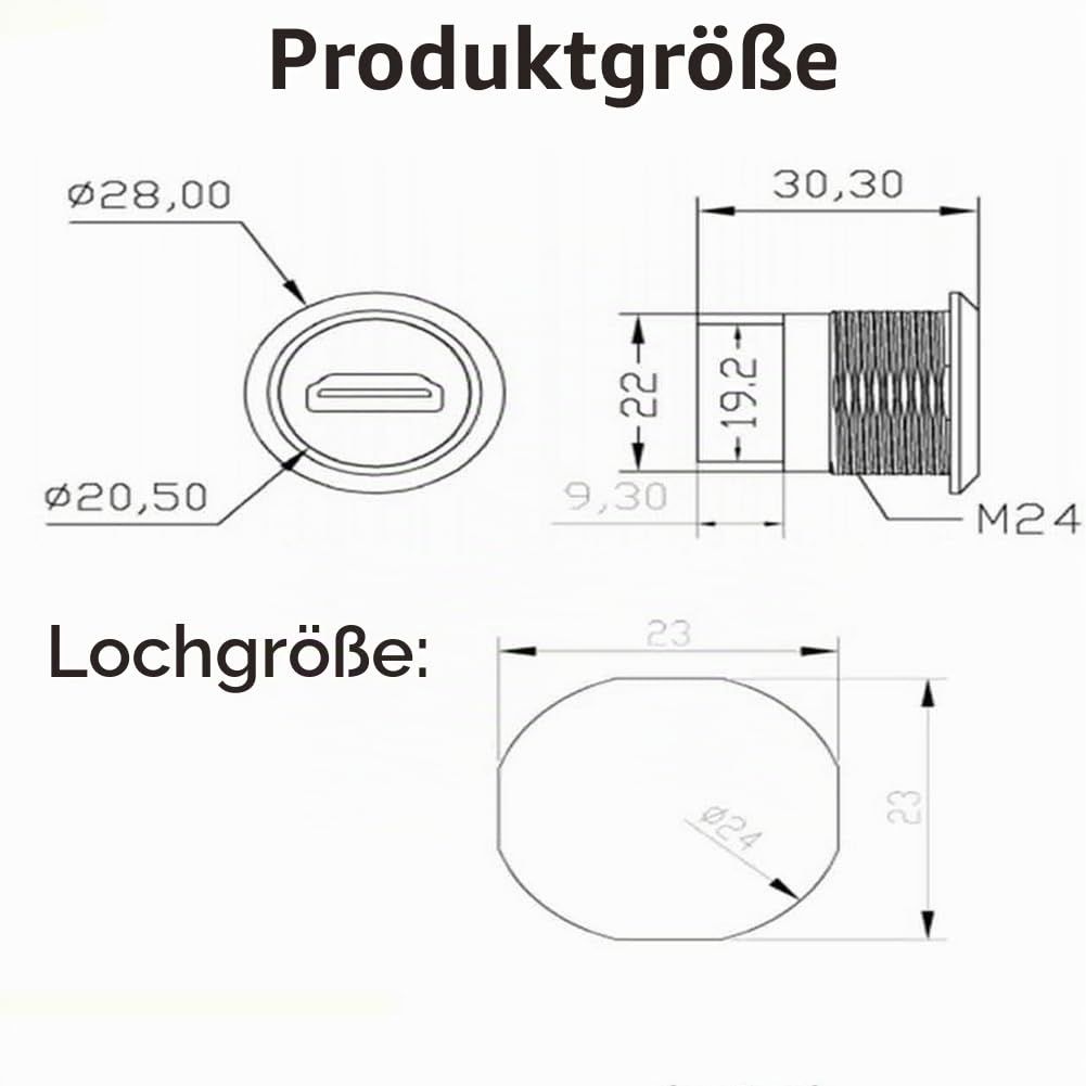 PENGLIN 2 STÜCK HDMI-Kabel Einbaubuchse, Weiblich auf Weiblich 4K-Adapter, HDMI-Durchgangsdose 4K 30