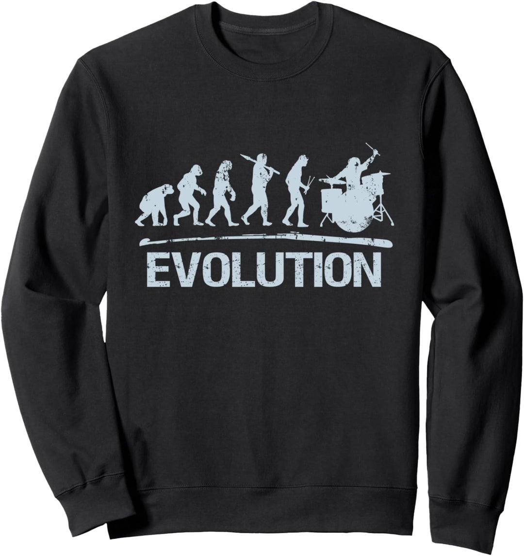 Schlagzeuger Evolutoin Geschenk Sweatshirt
