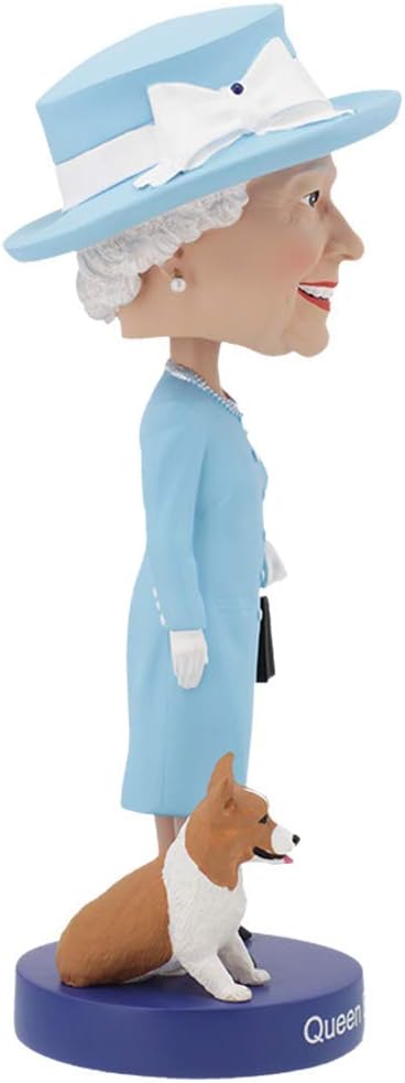 Royal Bobbles - Wackelkopffigur Queen Elizabeth II. - mit ihrem Corgi