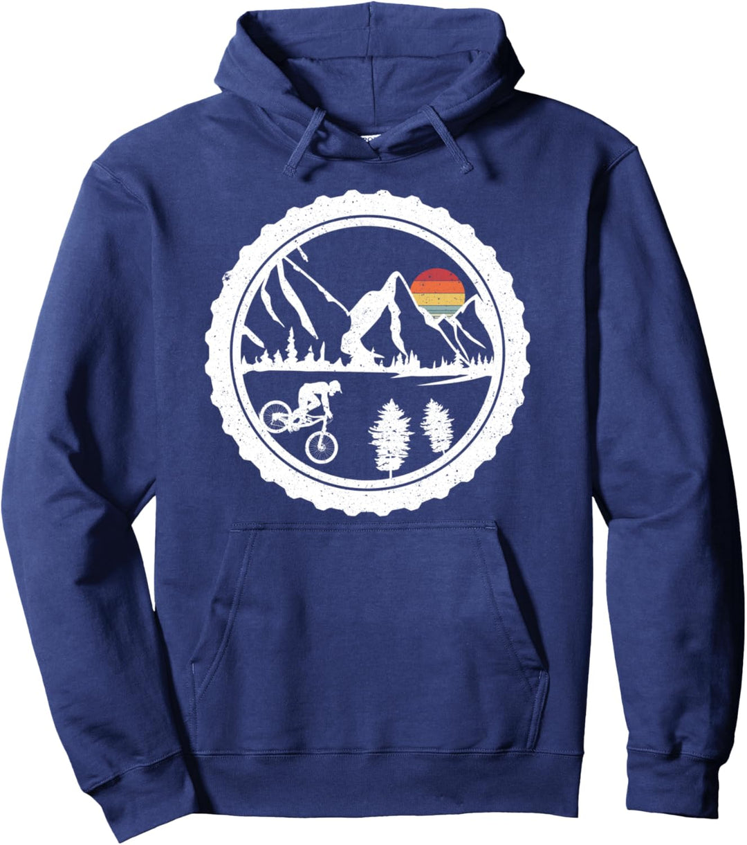 MTB Downhill Vintage Geschenk Retro Pullover Hoodie