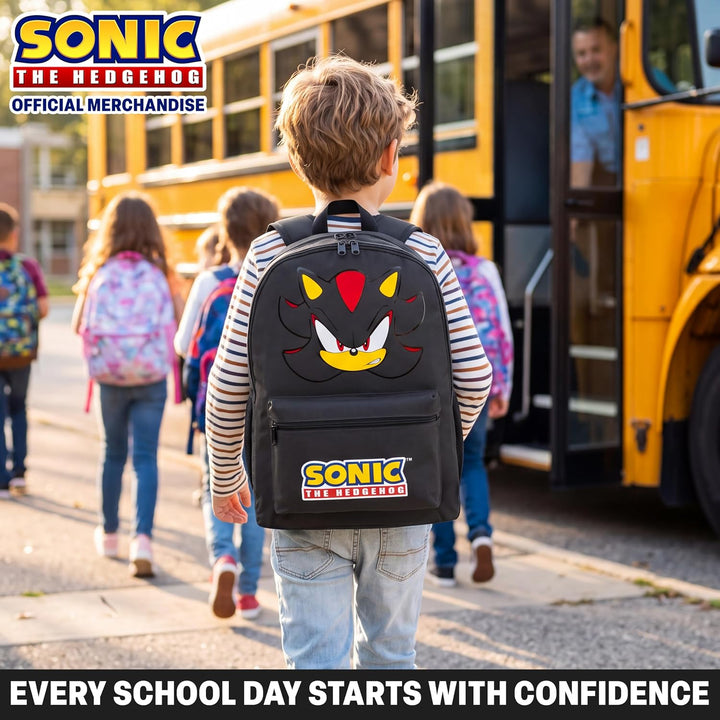 Get Trend Sonic The Hedgehog Rucksack Jungen, 46 x 32 x 16 cm, Verstellbarer Reisetasche für Schule