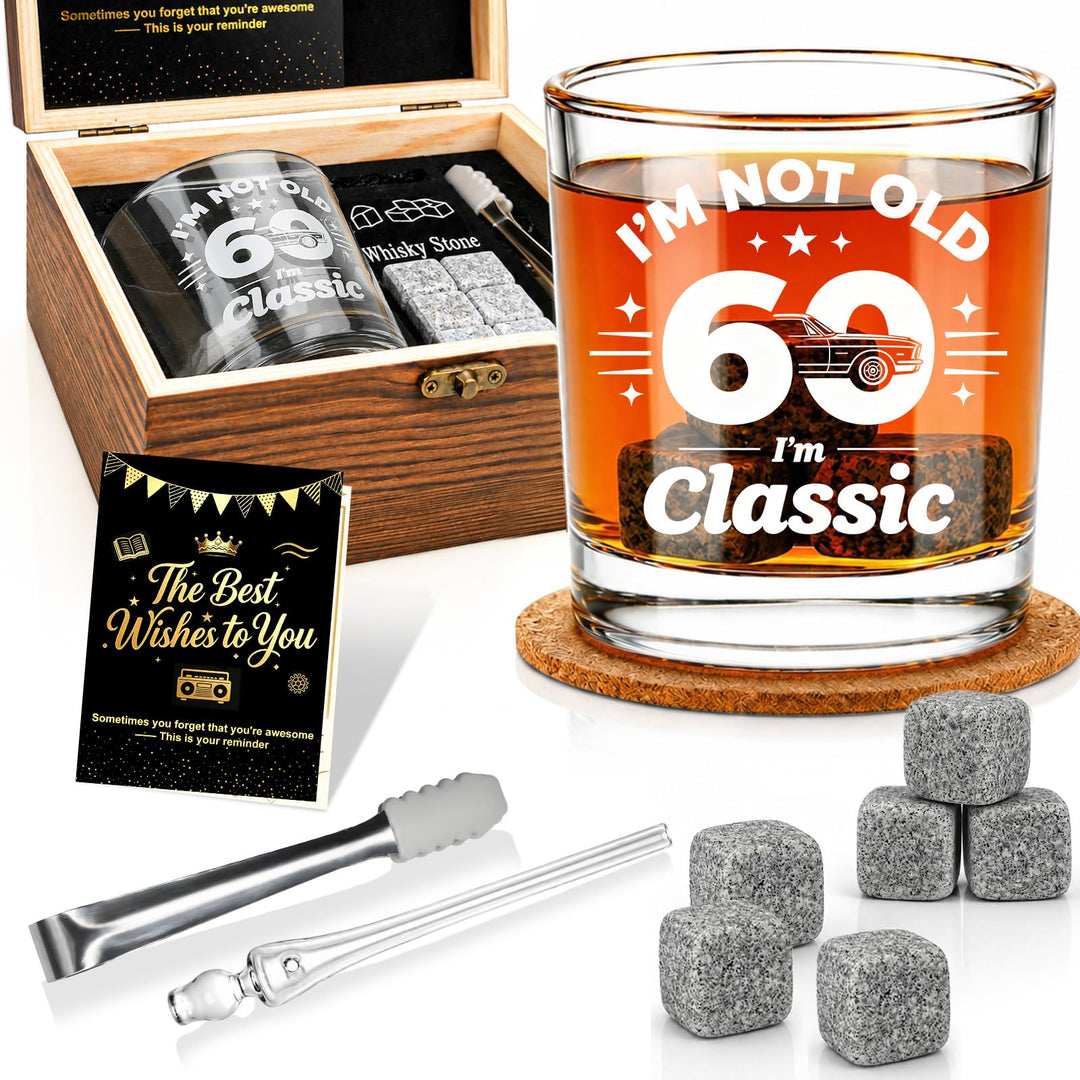 EXREIZST60. Geburtstag Geschenk Mann – Whisky Set 1966 Classic