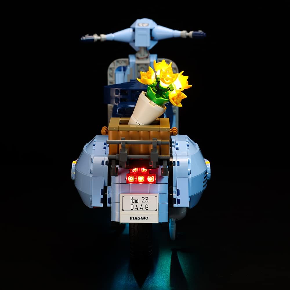 Kyglaring Led Licht Kompatibel mit Lego Vespa 125 10298 Bausteine, Fernbedienungs Beleuchtungszubehö