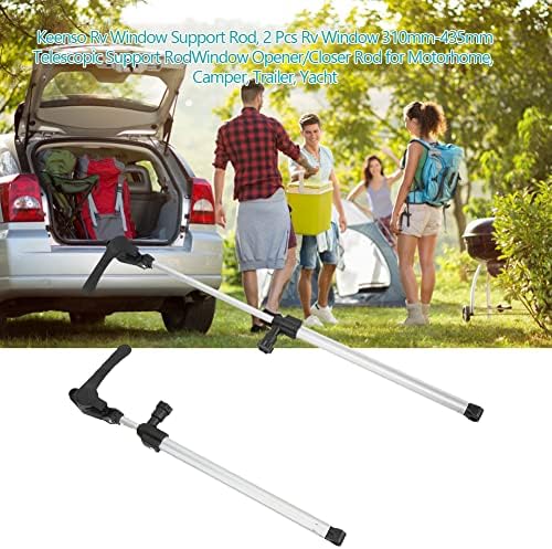 Keenso Wohnmobil Fenster Stützstange, 2 Stück RV Fenster 310mm-435mm Teleskop Stützstange RV Fenster