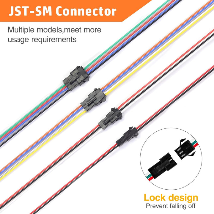 PEBA Premium Crimpzangen Stecker Set inkl. 14 Stile JST-SM 2,5mm Stecker - Profi Zange 0,05-0,5mm² f