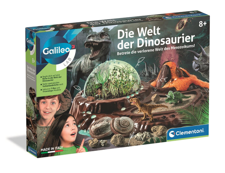 Galileo Lab Die Welt der Dinosaurier - Terrarium für botanische Experimente mit T-Rex, Triceratops,