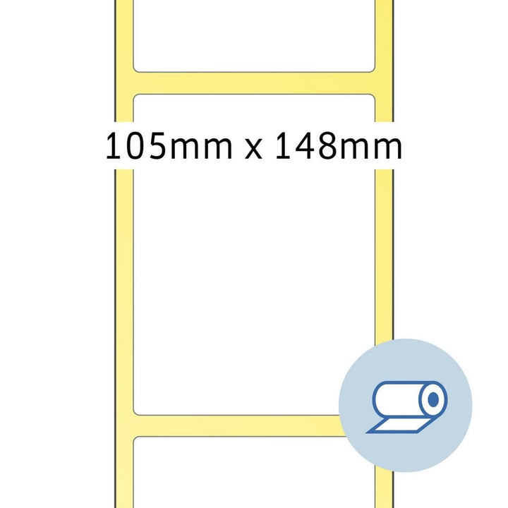 HERMA 4095 Thermodrucker Etiketten, 1000 Stück, 105 x 148,5 mm, selbstklebend, Thermotransfer Etiket