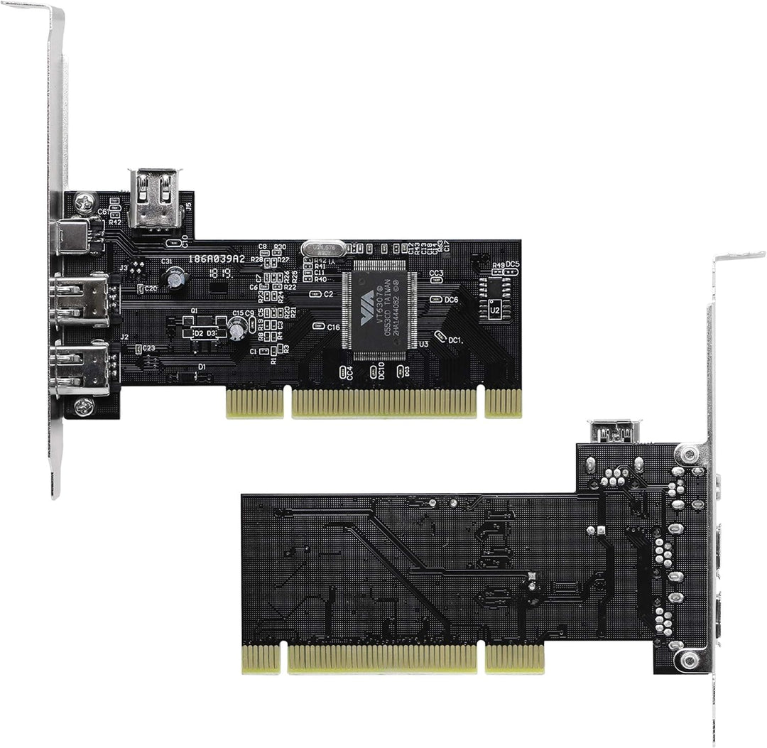CERRXIAN 3 Port IEEE 1394 Firewire Card PCI Firewire Adapter IEEE 1394 PCI Controller Card for Deskt