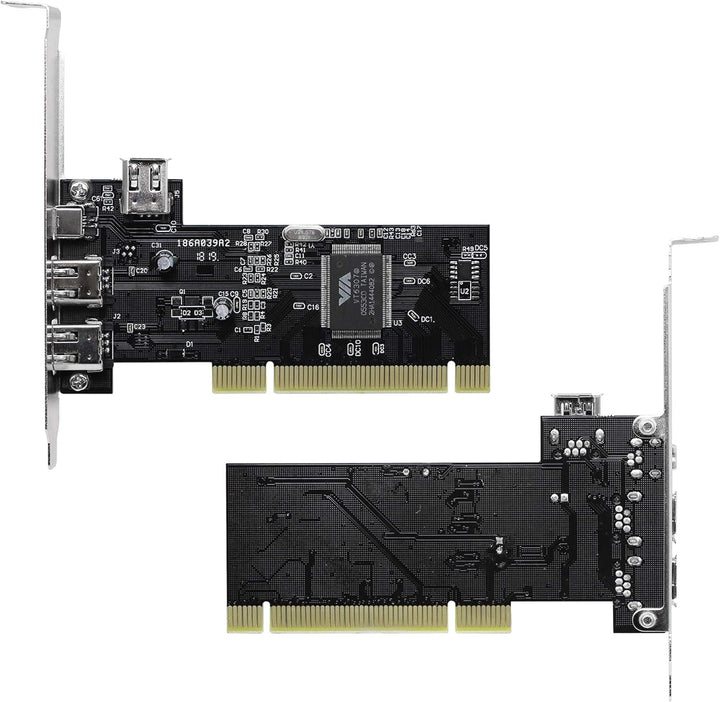 CERRXIAN 3 Port IEEE 1394 Firewire Card PCI Firewire Adapter IEEE 1394 PCI Controller Card for Deskt