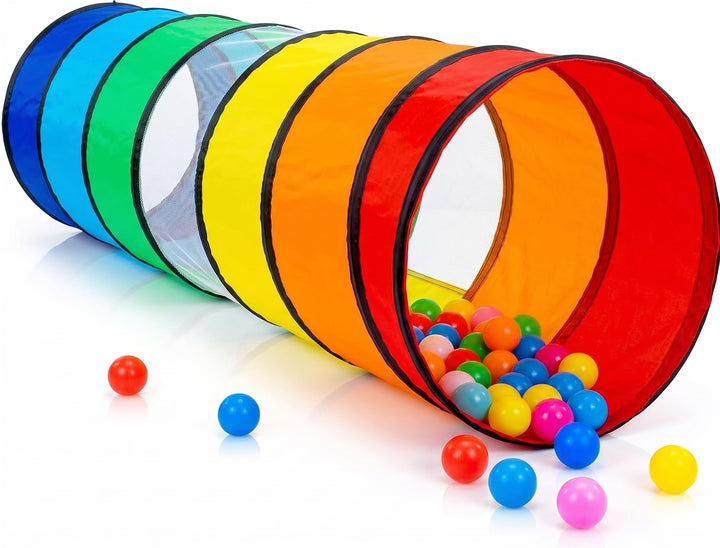 NUBUNI Tunnel XL 180 cm. : Tunnel Kinder : Kriechtunnel : Krabbeltunnel für Kinder : Spieltunnel Kin