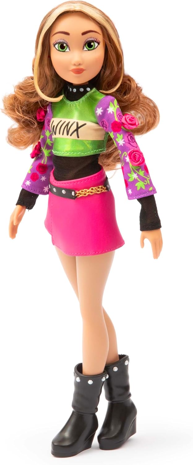 Winx Club Beauty Pop Doll – Flora with Fashion Concert Outfit & Glitter Gel – Fully Articulated Fair