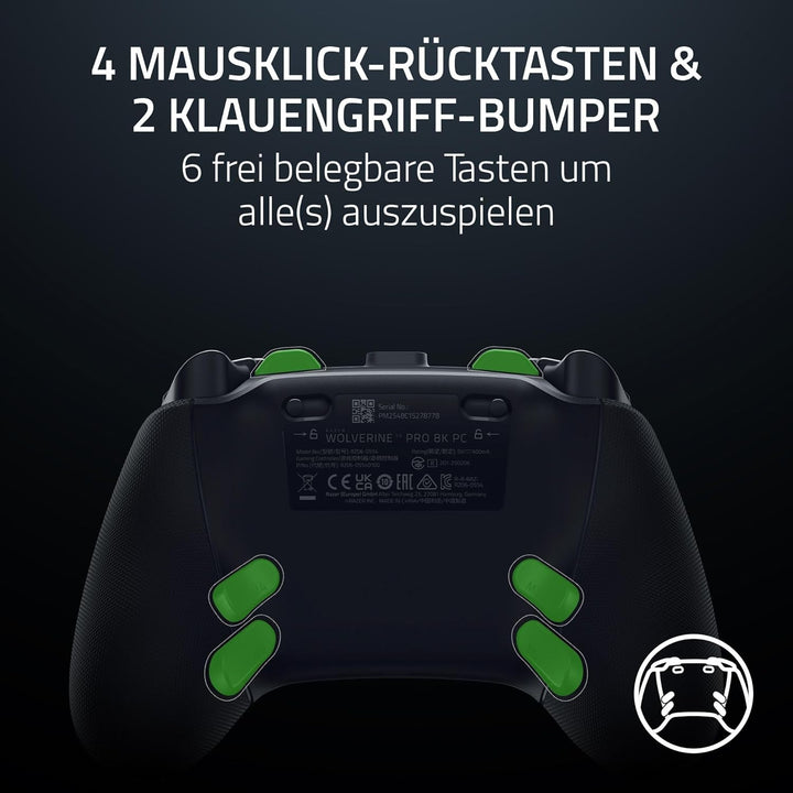 Razer Wolverine V3 Pro 8K PC - Kabelloser E-Sport-Controller für den PC (8K Hz HyperPolling, TMR-Ana