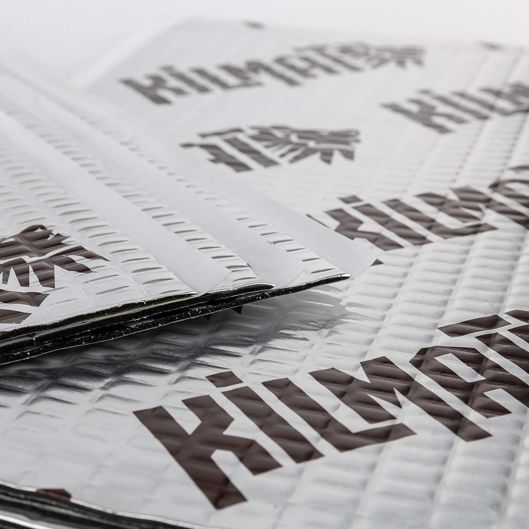 KILMAT 2 mm 3.4 qm Selbstklebende Alubutyl Anti Dröhn Dämmmatte, Auto Dämmung (Lärmschutz, Schalldäm