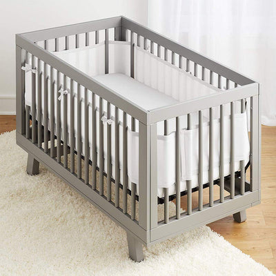 Babybett Leitplanke,Bettumrandung Nestchen,Atmungsaktiv Kinderbett Stossstange,Bettumrandung Babybet