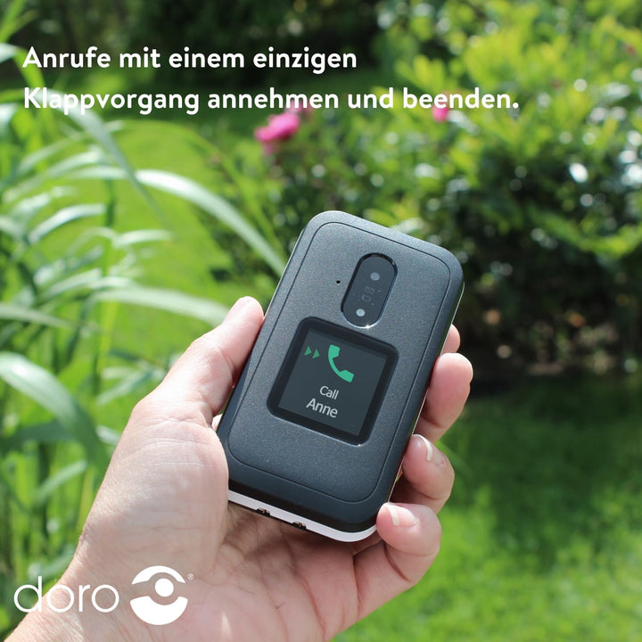 DORO Telefon – Doro Leva E30 – 4G Klapphandy für Senioren – 2,8 Zoll Display, externes Display, kont