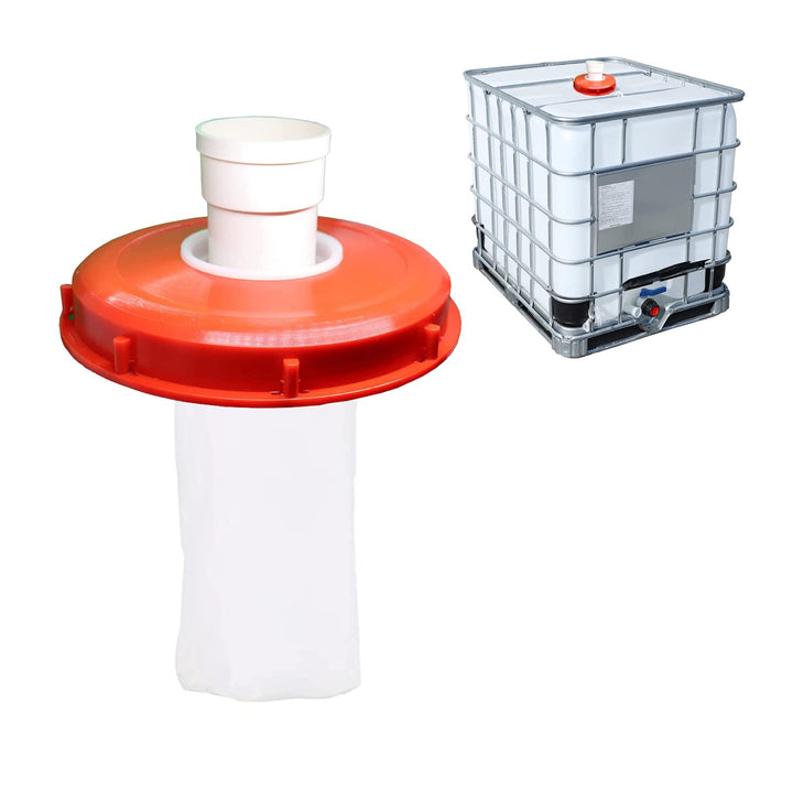 WOOLUCK IBC Deckel Filter, 245mm Nylon Regenwasserfilter, IBC Tank Zubehör mit Filter Waschbar, für