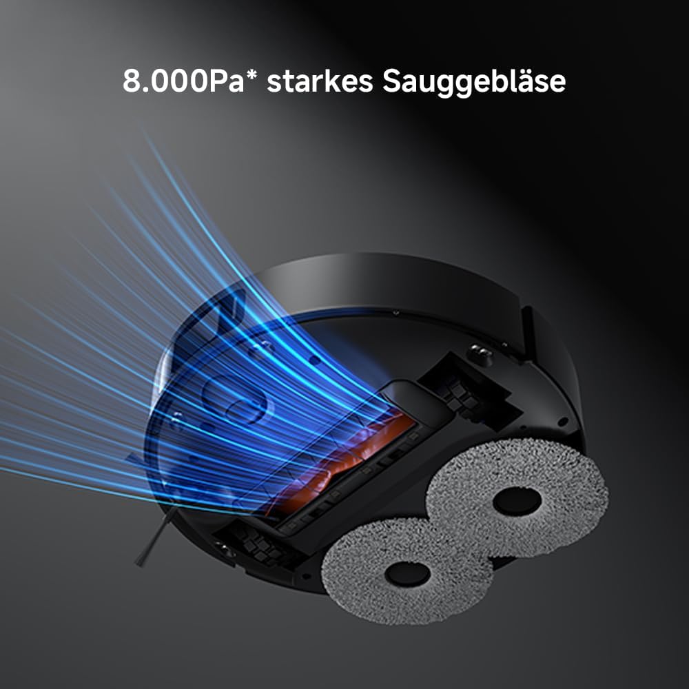 Xiaomi Robot Vacuum X20 Max – 8000 Pa Saugleistung, duales Moppsystem mit Heisswasserreinigung und T
