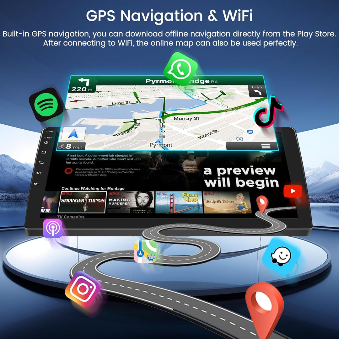 Hikity 2+64G 9" Android 15 Autoradio für Opel Astra H/Zafira B/Corse C D | Wireless Carplay Autoradi