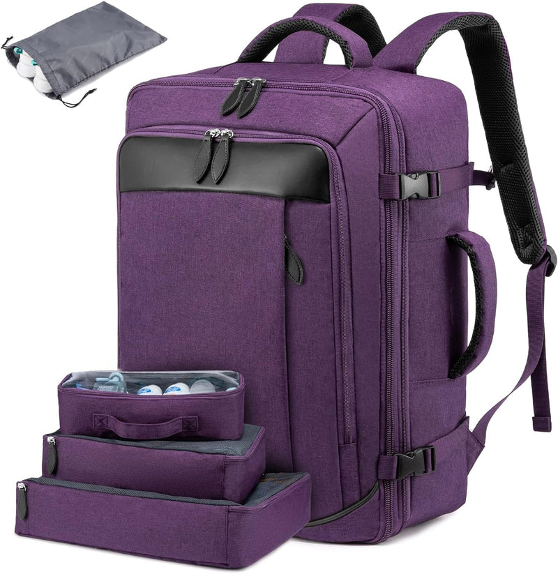 LOVEVOOK Handgepäck Reiserucksack, Erweiterbarer Handgepäck Rucksack Flugzeug, Grosse Laptop Rucksac