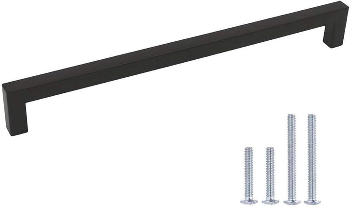 LONTAN 10 Stück Küchengriffe Schwarz 320mm lochabstand Schrankgriffe Schwarz Griffe für Küchenschrän