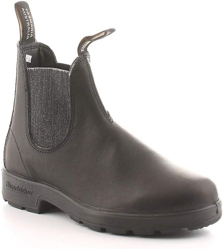 Blundstone Damen Original 500 Series Chelsea Boot 36 EU Black Silver Glitter, 36 EU Black Silver Gli