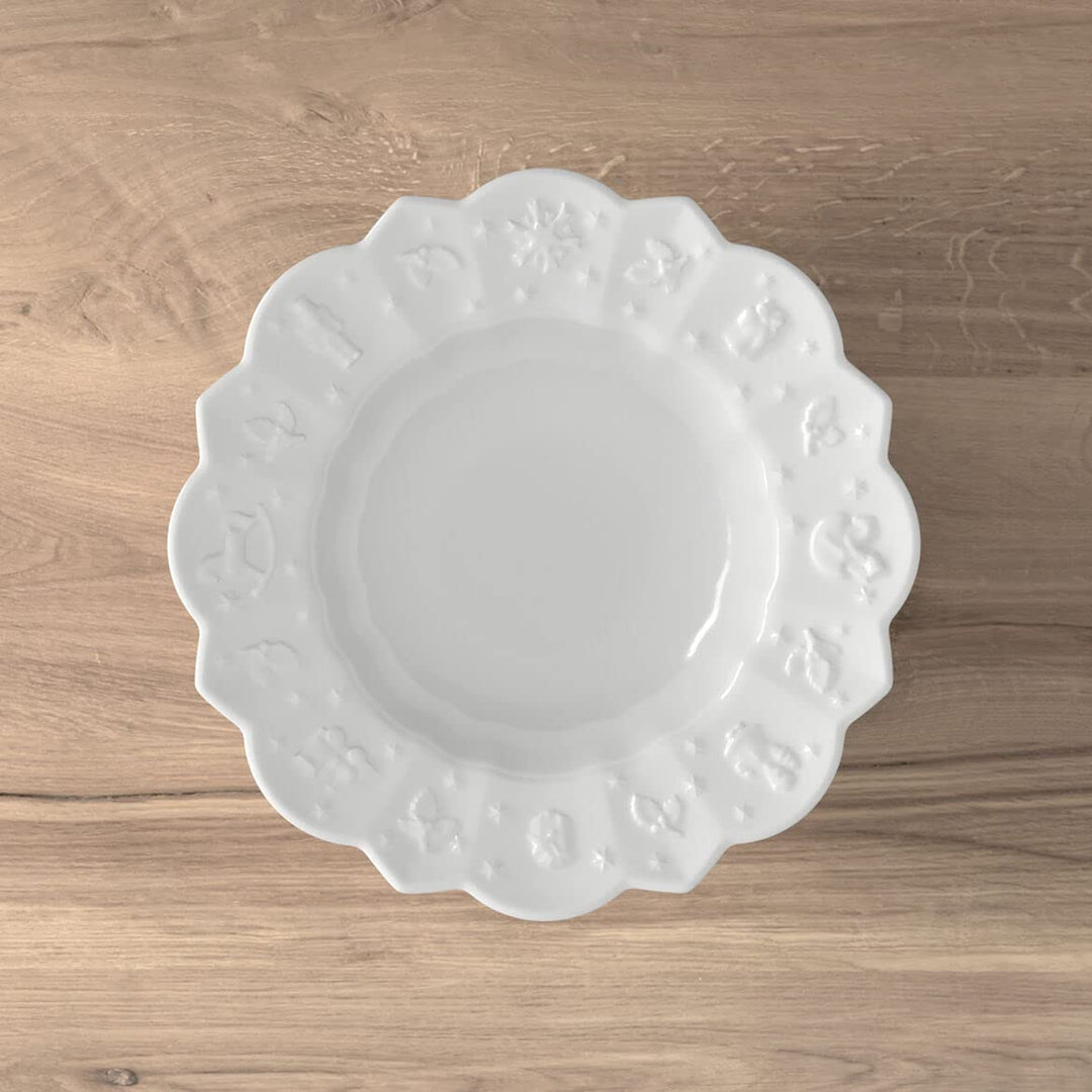 Villeroy & Boch Toy's Delight Royal Classic Suppenteller, Weiss, 6 Stück, 23,5 cm, Suppenteller