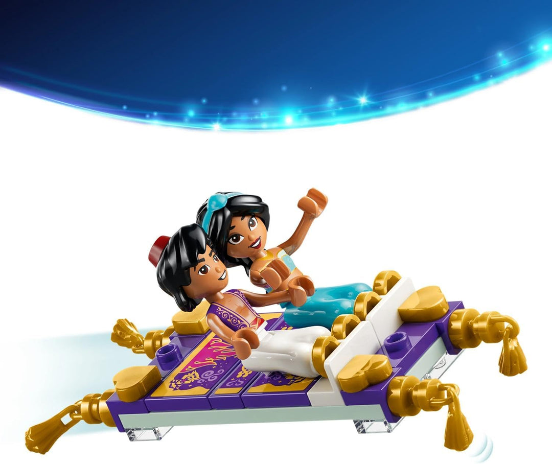 LEGO ǀ Disney Princess Jasmins Schmuckkästchen - Aladdin Set mit 2 Mini-Puppen, 2 Ringen und Dschinn