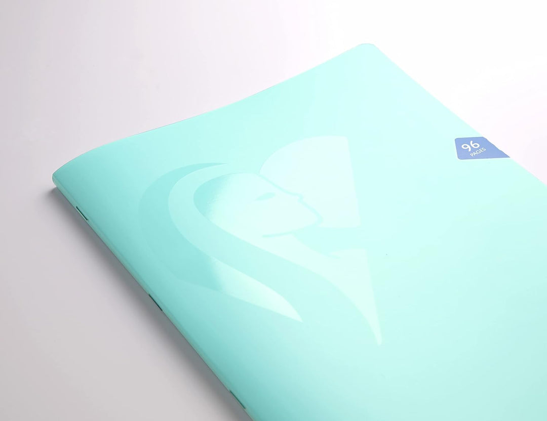 Clairefontaine 363362C - Packung mit 10 Heften Mimesys DIN A4+, 24x32cm, 48 Blatt kariert, 90g, Einb