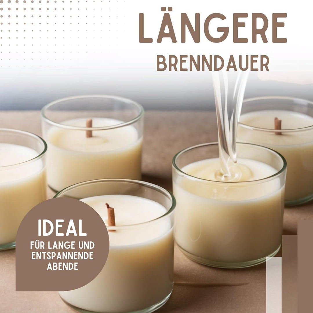 TFC Kompositionswachs 4kg - Premium Kerzenwachs zum Giessen und Gestalten - Ideal für Duftkerzen und