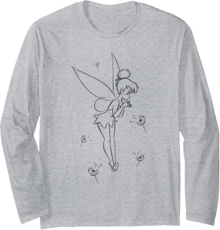 Disney Peter Pan Tinkerbell Wish Sketch Langarmshirt