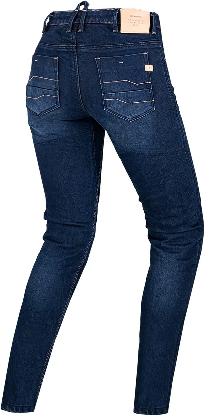 SHIMA DEVON Motorradjeans - Belüftete Elastische Slim Fit Biker Motorradhose mit FiberQL-Verstärkung