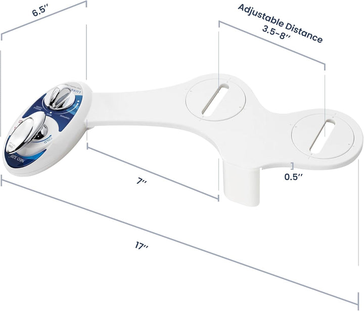 Luxe Bidet BidetNeo320s Aufsatz Bidet, blau, 13.5 x 7 x 3 inches, Blau