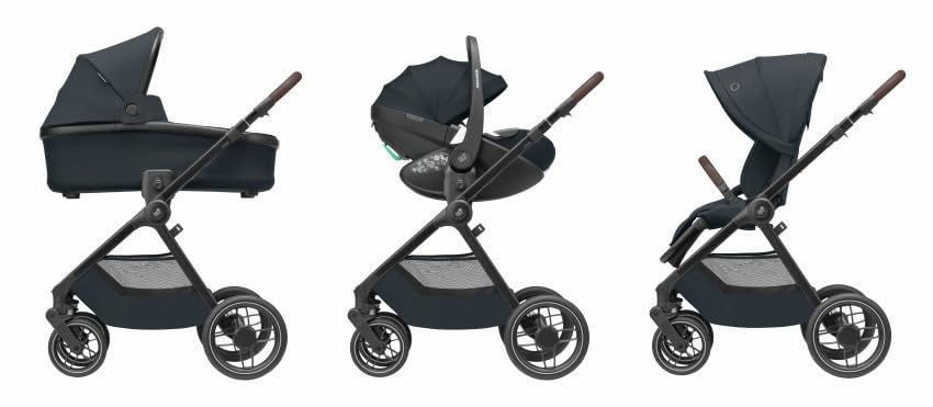 Maxi-Cosi Oxford Baby Kinderwagen, 0–4 Jahre, 0–22 kg, kompakt zusammenklappbar, Geräumiger Sitz, Sa