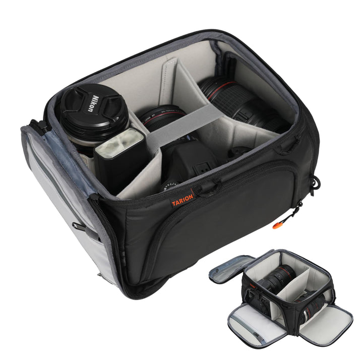 TARION Kamera Einsatztasche Innen Kameratasche: Kamera Einsatz für Rucksack Innentasche Gepolsterte