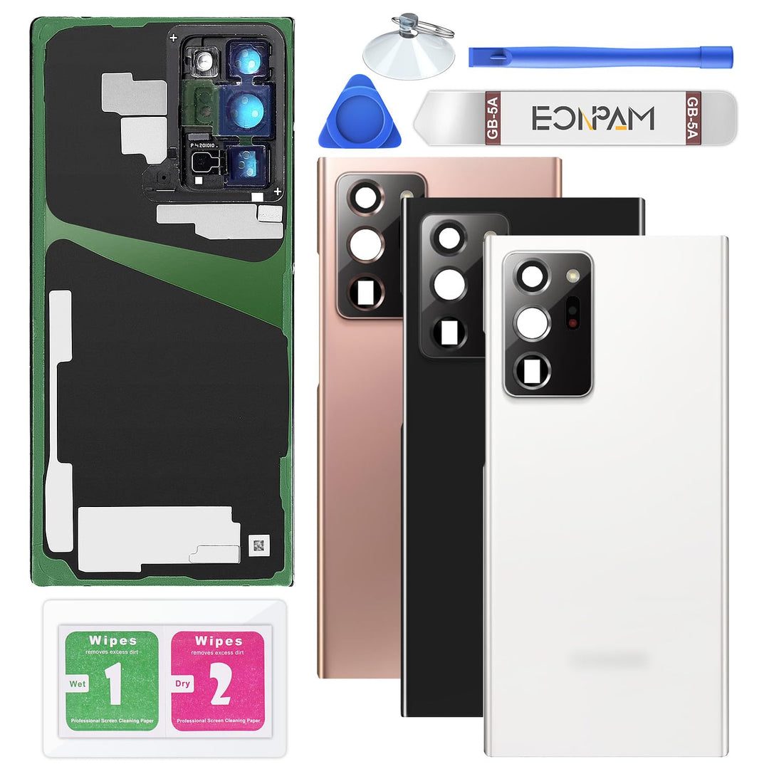Eonpam Akkudeckel für Samsung Galaxy Note 20 Ultra N985, N986 Rückseite Glas Original Backcover Back
