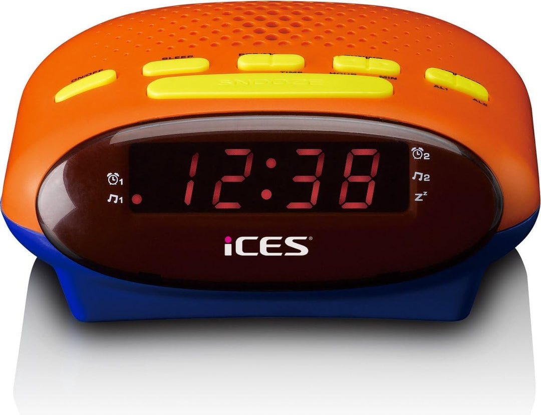 iCES ICR-210KIDS Uhrenradio - Radiowecker für Kinder - PLL FM - Schlummerfunktion - Sleeptimer - Gan