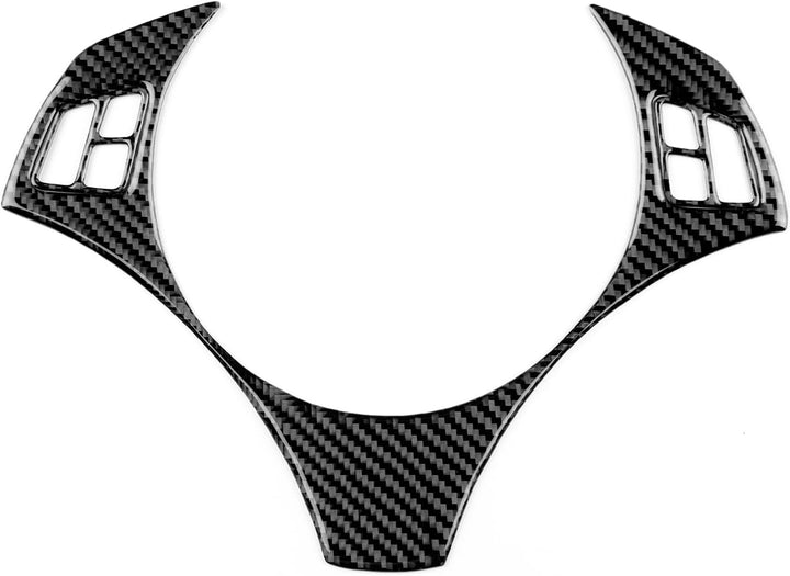 KUNGKIC Kohlefaser Auto-Lenkradtasten-Abdeckung Aufkleber Innenraum Dekorativ Compatible with BMW 1