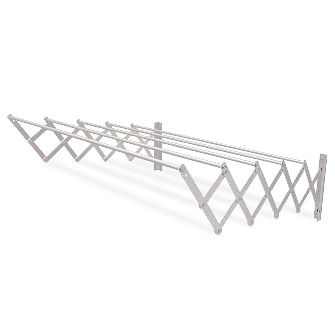 Amig - Wäscheständer Wandmontage | Trockenlänge aus Aluminium | Ausziehbare Wäscheleine mit 5 Stange