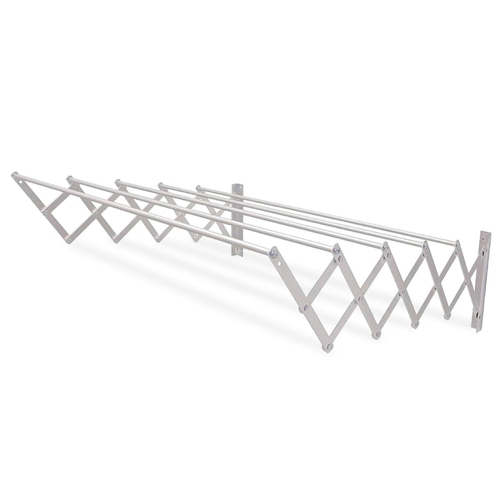 Amig - Wäscheständer Wandmontage | Trockenlänge aus Aluminium | Ausziehbare Wäscheleine mit 5 Stange