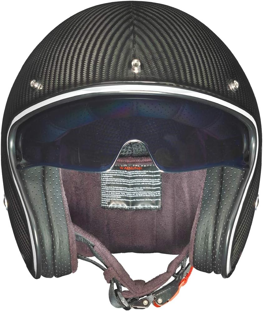 rueger-helmets Carbon Jethelm Integralhelm Motorradhelm Chopper Café Racer Sonnenvisier Bobber RC-59