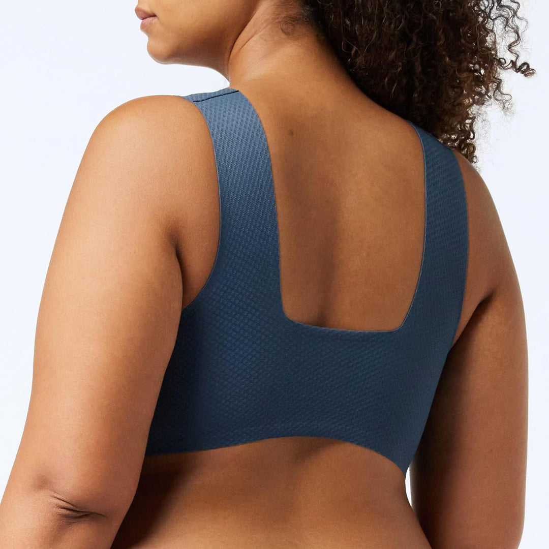 Sloggi Damen Zero Feel Flow Bralette Bustier XS Secret Lagoon, XS Secret Lagoon