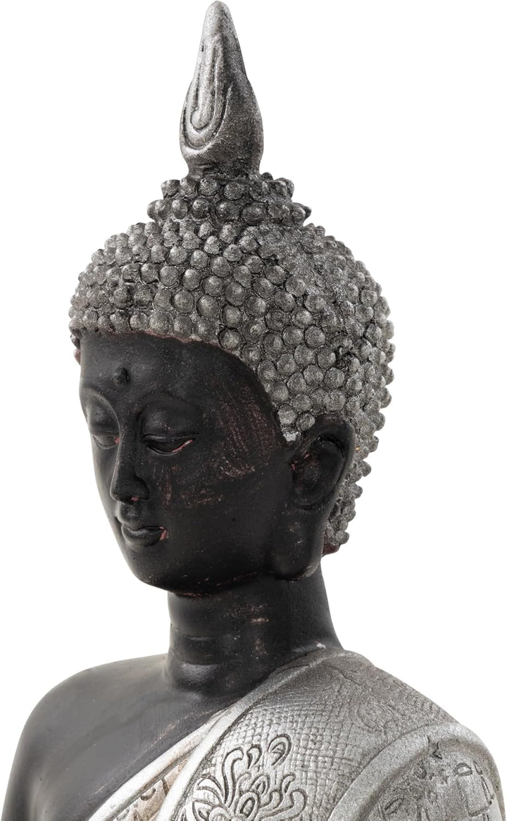 Deco 79 Polystein Skulptur, Kunststein, schwarz, SMALL Size SMALL SIZE Schwarz, SMALL SIZE Schwarz