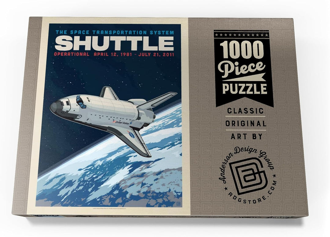 NASA 1981: Space Shuttle, Vintage Poster - Premium 1000 Teile Puzzle - MyPuzzle Sonderkollektion von