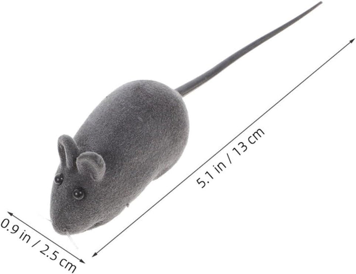 Garneck 20 StüCk Katzenspielzeug Maus Aus Vinyl Mit Quietscher - Interaktive SpielmäUse FüR Katzen U