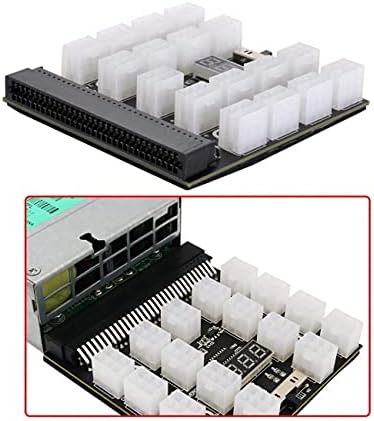 NFHK 1200 W Server-PSU-Netzteil Breakout Board Adapter mit 17 Ports ATX 6 Pin für DPS-800GB 1200FB 1