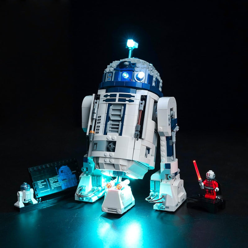 LocoLee Licht Kompatibel mit Lego R2-D2 Droid, Nur Lichter Set - Kein Modell, Licht BeleuchtungSet C