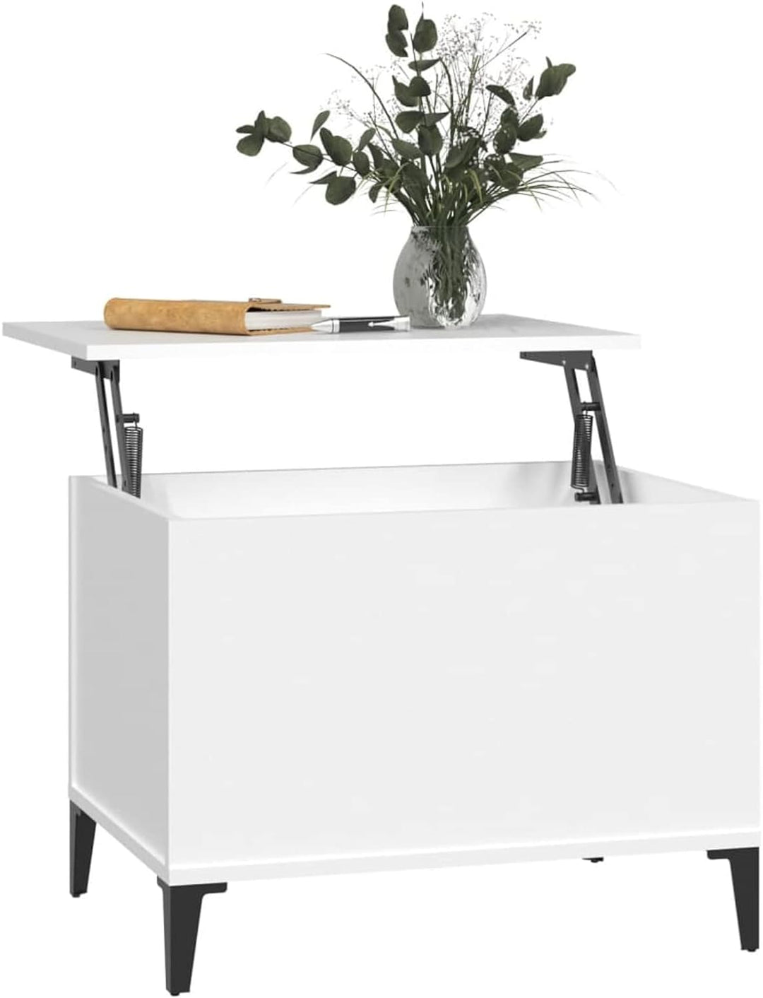 Tidyard Couchtisch Kaffeetisch Höhenverstellbar Wohnzimmertisch mit Ablagefach Sofatisch Beistelltis