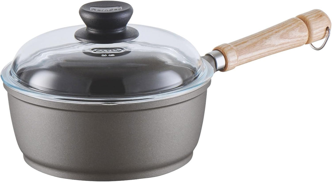 Berndes Bonanza Induction Kasserolle mit einem Griff mit Deckel 18 cm, Aluminium 18/10 Stahl indukti
