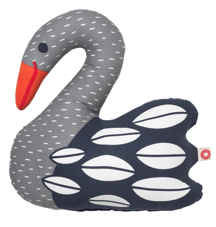Franck & Fischer Kinder-Kissen Schwan Ellen in dunkelgrau Schwan Dunkelgrau, Schwan Dunkelgrau