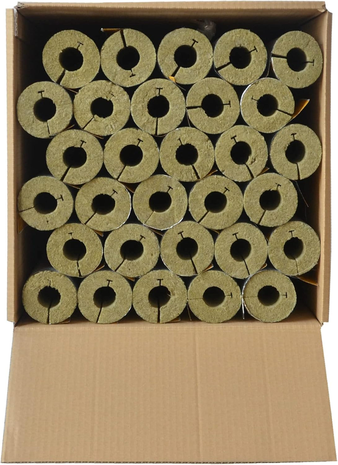Scorprotect® voller Karton Alukaschierte Rohrschale Rohrisolierung Steinwolle mit 0.040 Wärmeleitfäh
